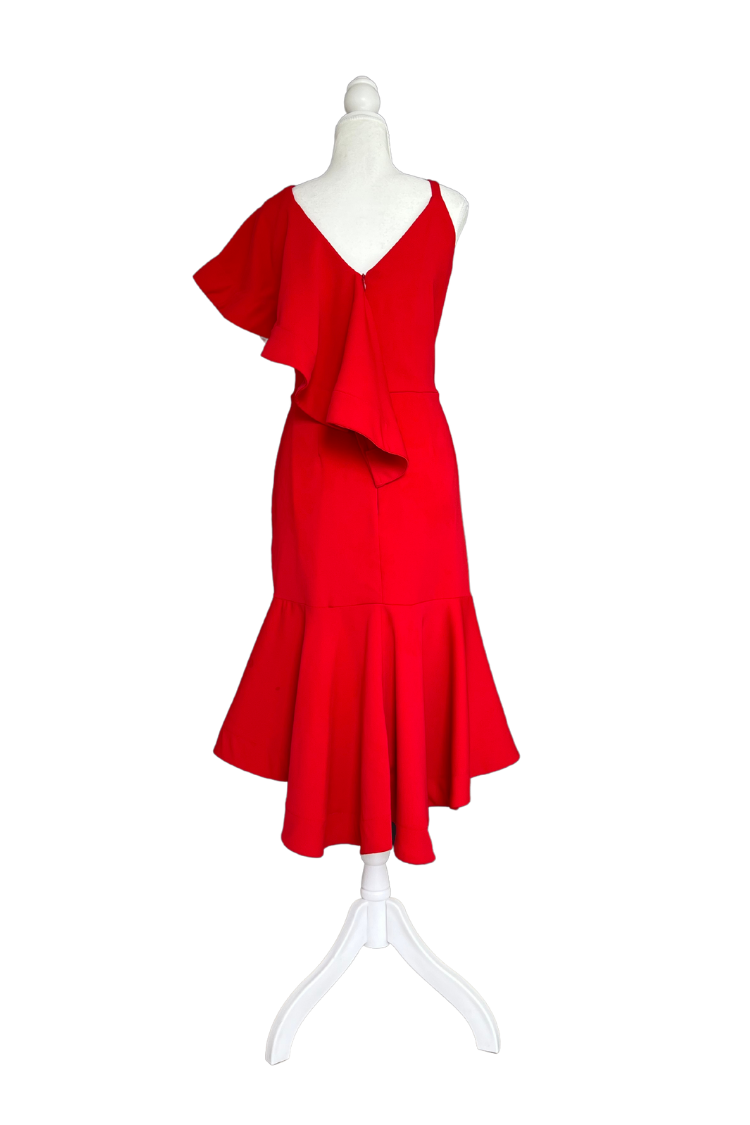 Vestido Midi Mónica Arguedas Rojo