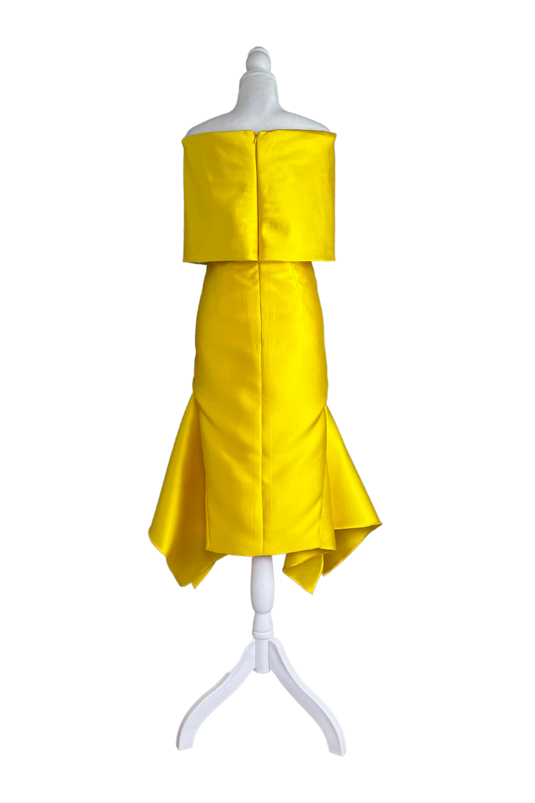 Vestido Corto Amarillo